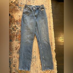 Abercrombie & Fitch The 90s Straight Ultra Rise High Rise Jeans
